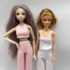 6-Point Doll Sportswear Outfit: 30cm Barbie Vest & Pants Casual Clothes