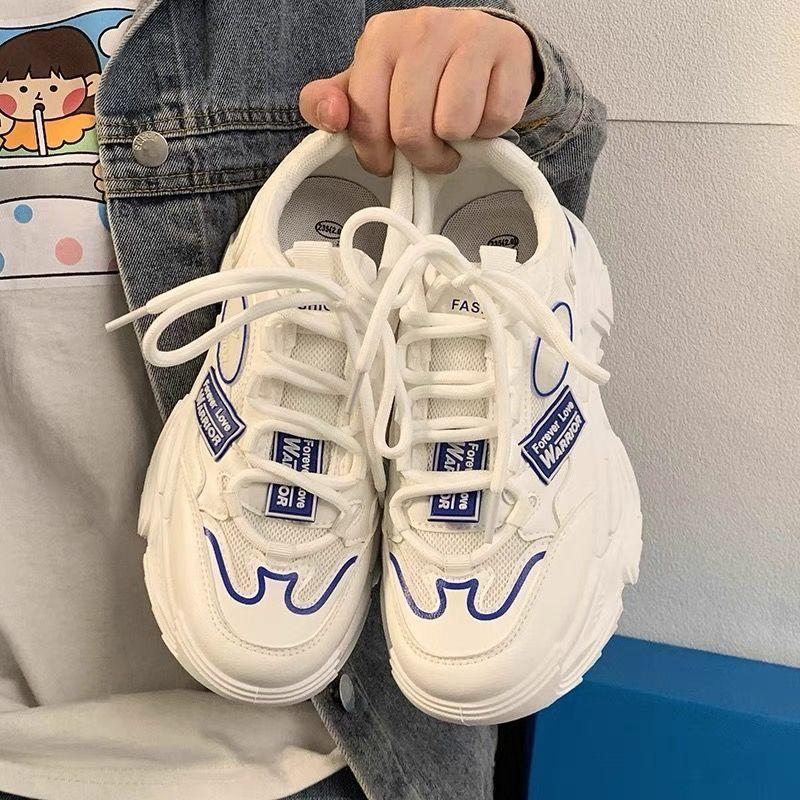 

Популярные кроссовки для пап женские ins tide весна и лето дышащие толстая подошва 2025 новые зеленые кроссовки женские кроссовки для бега 38 синий