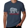 Curious George And Elephant TShirt Basic Solid Color Short Sleeve TShirt