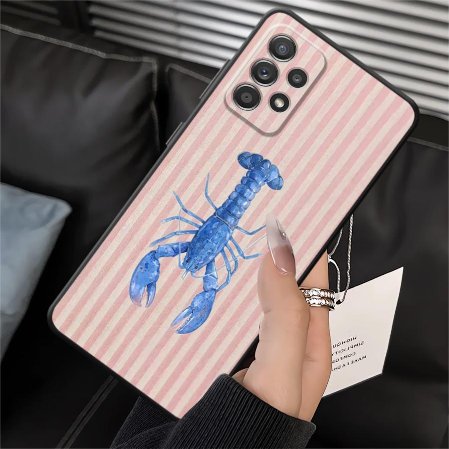 Case for Samsung Galaxy A10 A20 A05 Note 20 Ultra 9 10 A04 A01 A02 A06 A50 A70 A03 A30 A40 Soft Back Phone Cover Marine Animals