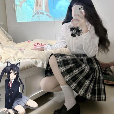 Japanse Academische Stijl Geplooide Ruitjesrok - Authentieke Schooluniformrok