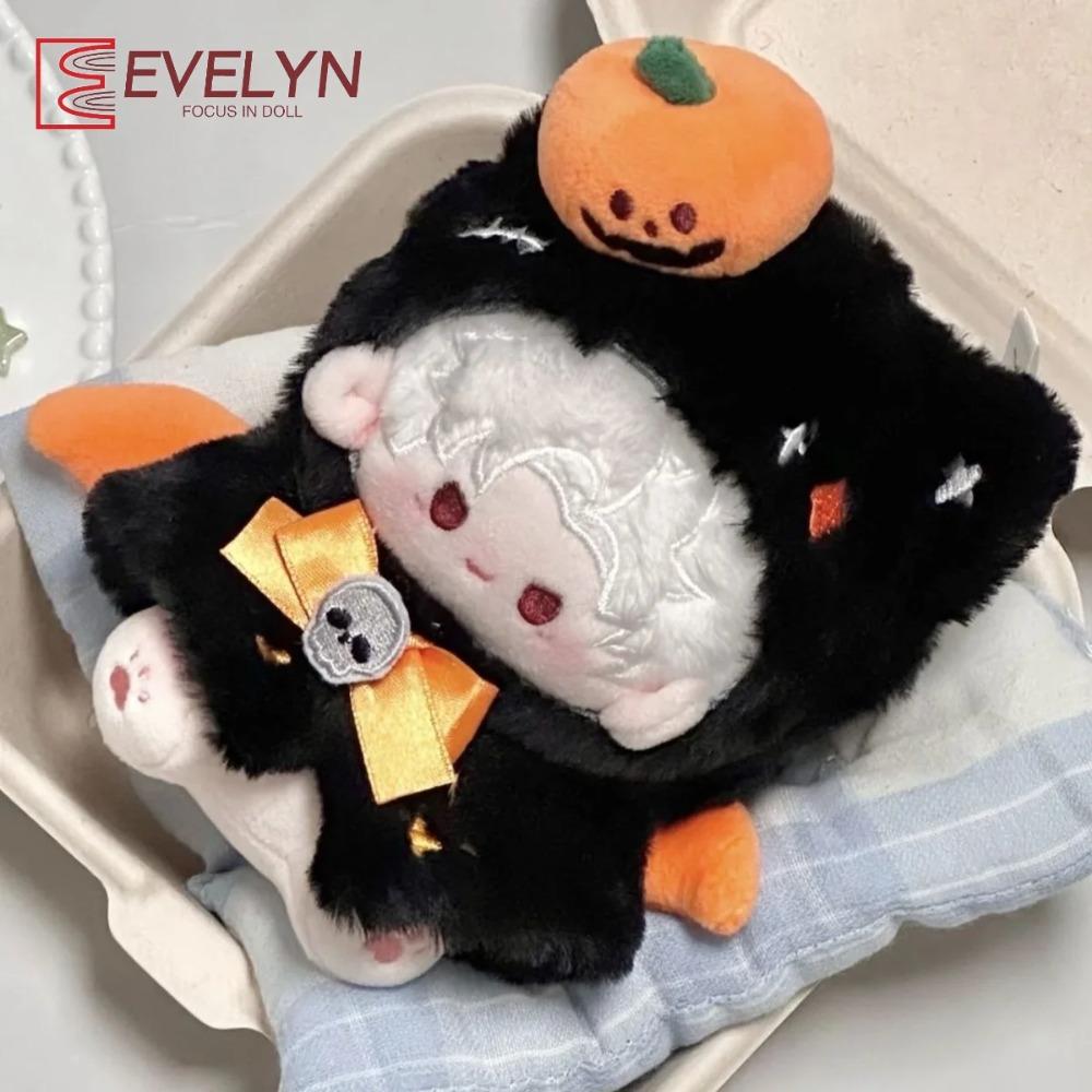 Evelyn 10cm Cotton Doll Clothes Halloween Pumpkin Clothing Accessories Love and Deepspace Plush Doll'S Clothes Cloak DIY Gifts
