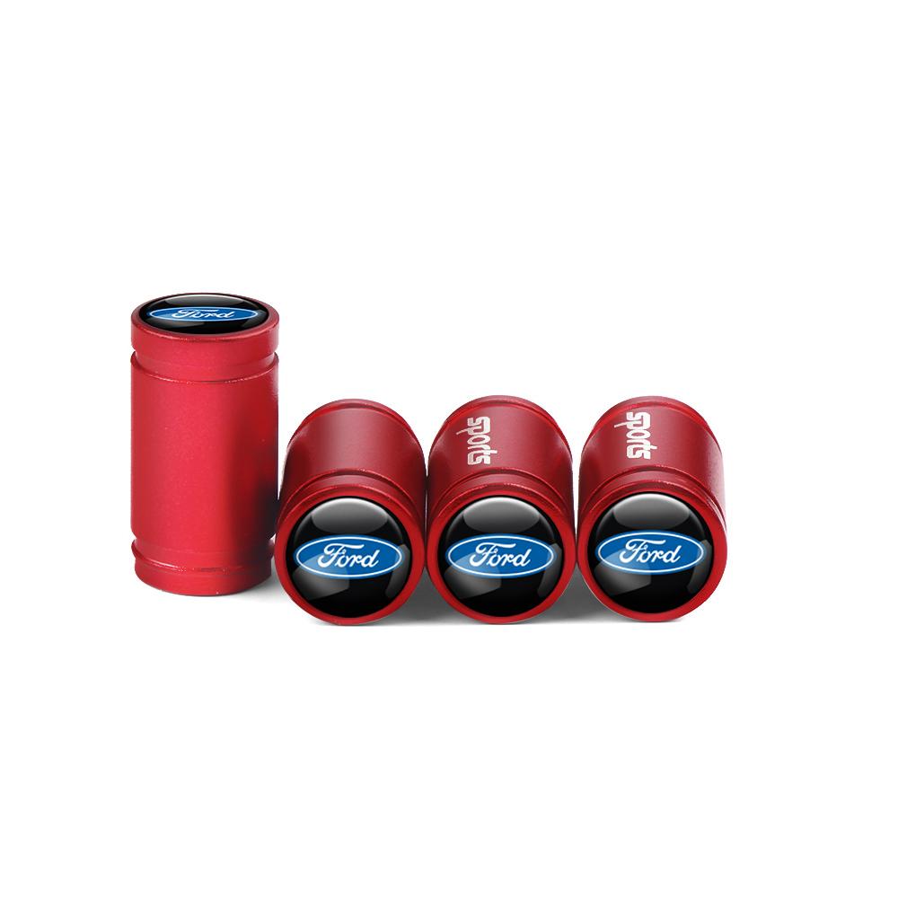4Pcs Aluminum Alloy Car Wheel Tire Valve Caps Air Tyre Stem Cover Case Plugs Airtight For Ford ST Line Focus X 2 3 Mustang
