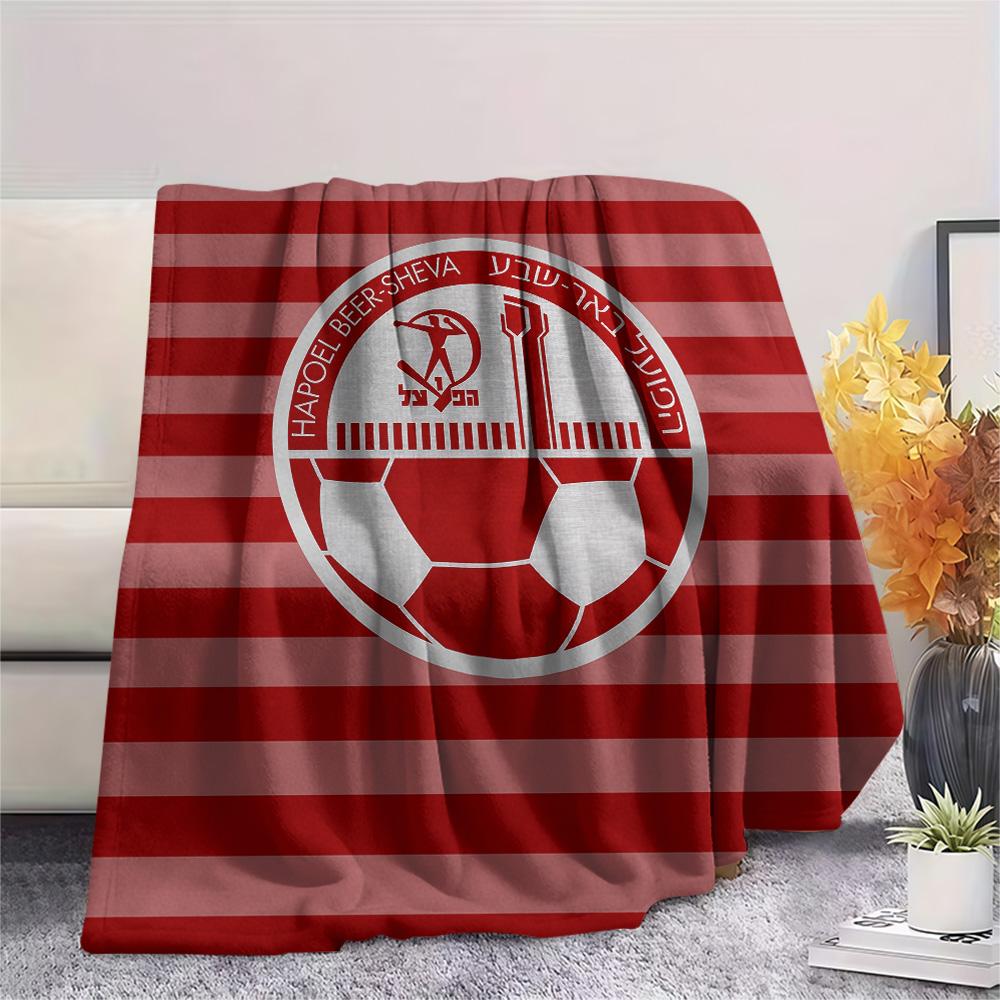 Bnei Brak Workers Voetbalclub Print Flanellen Deken, Hoge kwaliteit Comfortabel voor Alle Seizoenen, Woondecoratie, Warmte en Comfort