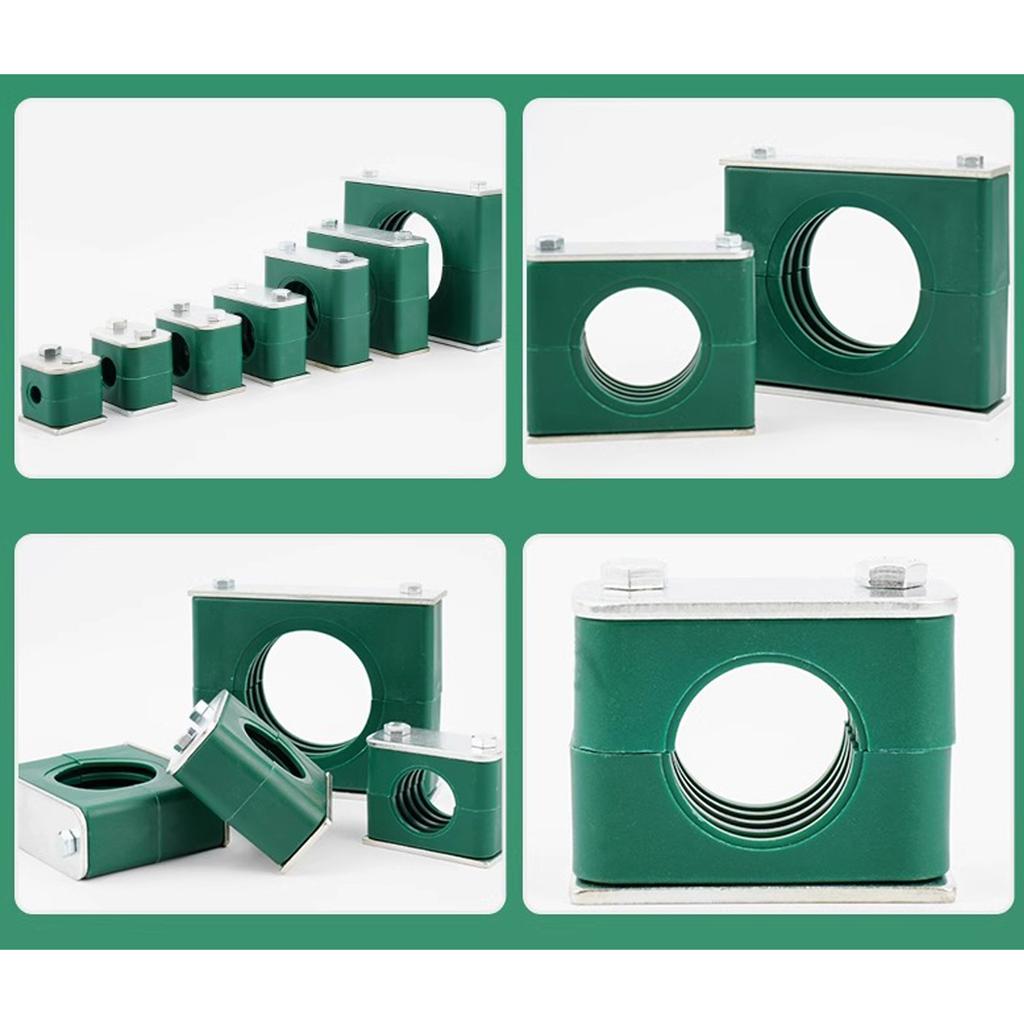 1pcs 6.4-44.5mm Diameter Pipe Bolted Plastic Clip Single Hole Standard Hydraulic Pipe Clamp Tube Fastener Assortment Kit Durable