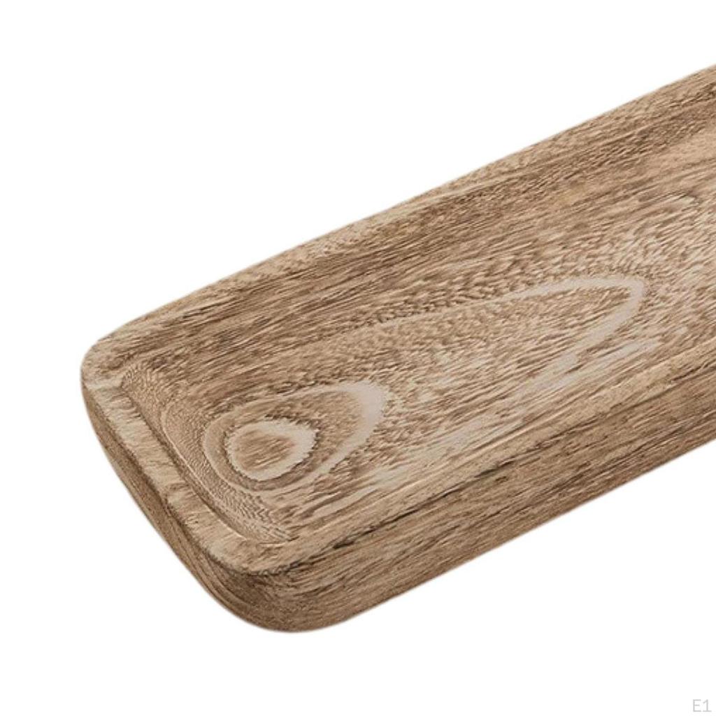 Wooden Serving Tray Multipurpose Candle Holder for Nuts Veggies Kitchen