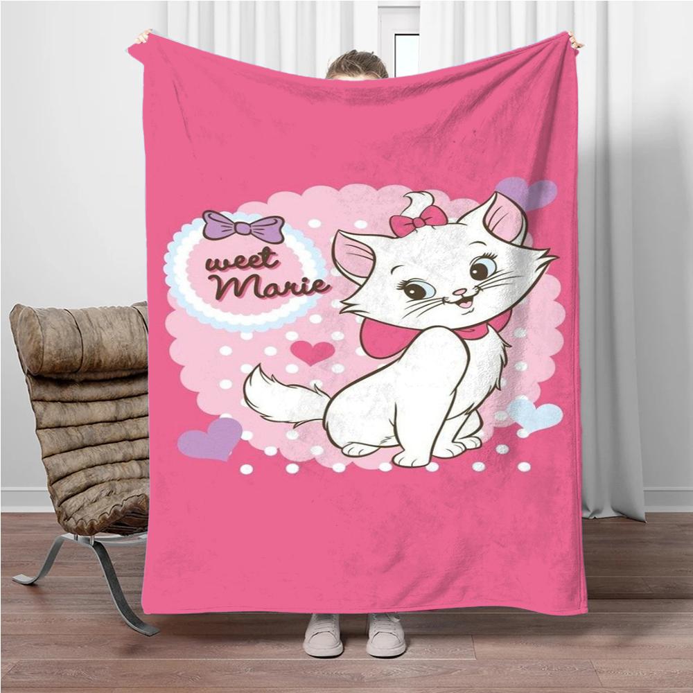 31 Style Disney Cute Cat Marie Printed Blanket Soft Warm Throw Flannel For Children And Adult Bed Sofa Outdoor Travel Girl Gifts