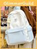 In Spired Sweet Girl Bookbag With Spliced Color Nylon Material And Features