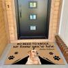 Pet Themed Door Mat With Dog Funny Text And Beverage Designs Adorable Printed Mat Non Slip Floor Mat For Entryway Doorstep
