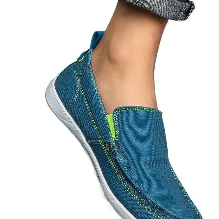 Tênis de lona sapatos de exterior de cano baixo mocassins respiráveis sapatos casuais jovens