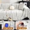 Simple Style Chenille Sofa Towel With Tassels Edge Sofa Cover Blanket Home Decoration Leisure Relax Beach Towel