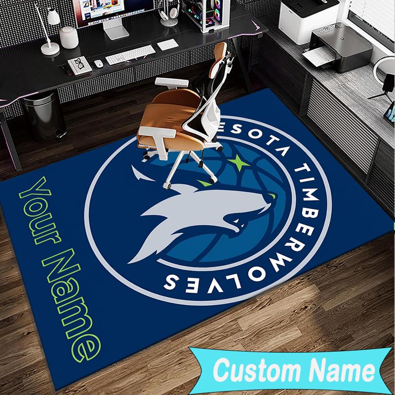 Custom Name Rug Minnesota Logo Area Rug Suitable for Indoor And Outdoor,Carpets for Homes, Offices,Living Rooms,Home Decor,Christmas Gift