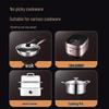 ZISIZ Food-Grade 304 Stainless Steel Divided Steamer