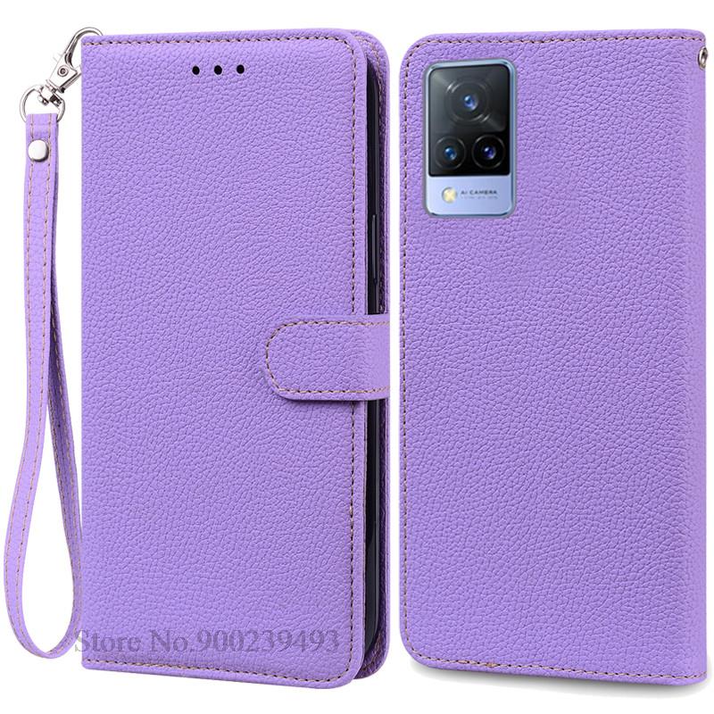 Pro Vivo V21 Pouzdro Silikonové Peněženkové Vyklápěcí Pouzdro na Telefon pro Vivo V2050 V2066 V2108 VivoV21 Kožené Pouzdro Coque pro Vivo V21 5G Fundas