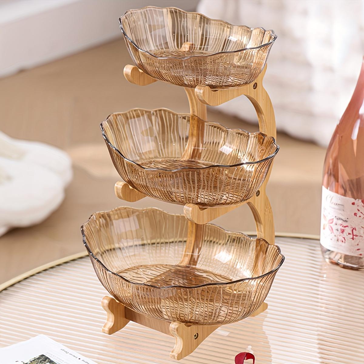 

Multi Layer Plastic Tray, Multifunctional Novelty Tableware for Home Kitchen Dining Living Room Party Wedding Banquet