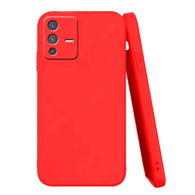 For Cover Vivo V23 5G Case For Vivo V23 5G Capas Luxury Liquid Silicone Shockproof Full Soft Cover For Vivo V23 Pro 5G Fundas