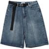Lässige gewaschene Oversize-Sommer-Jeansshorts Lockere Jeansshorts Vintage Weitbeinige Jeansshorts Streetwear