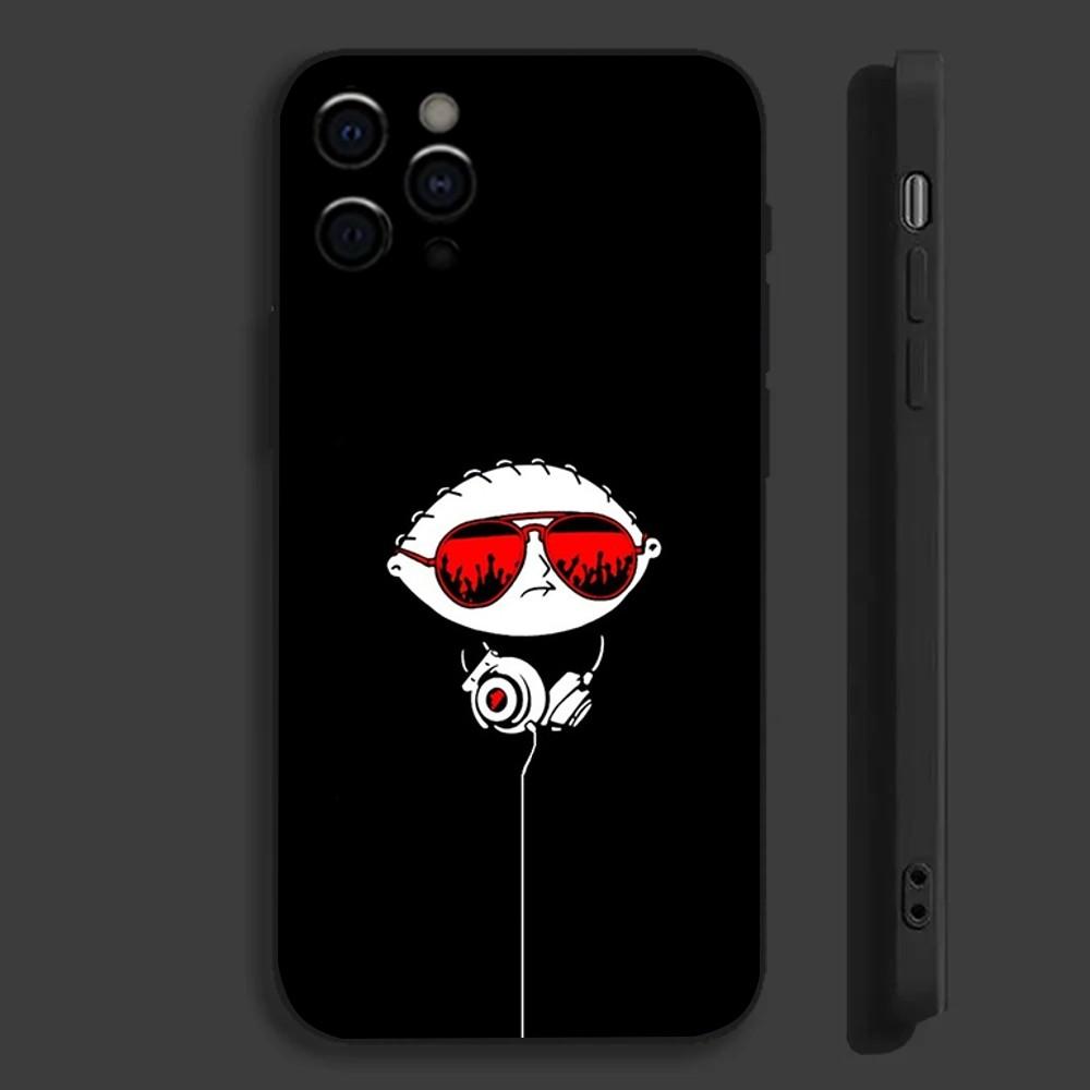 Cartoon F-Family Cute G-Guys Phone Case For Apple iPhone 15,14,13,12,11,Pro,X,XS,Max,XR,Plus,Mini Soft Black Cover