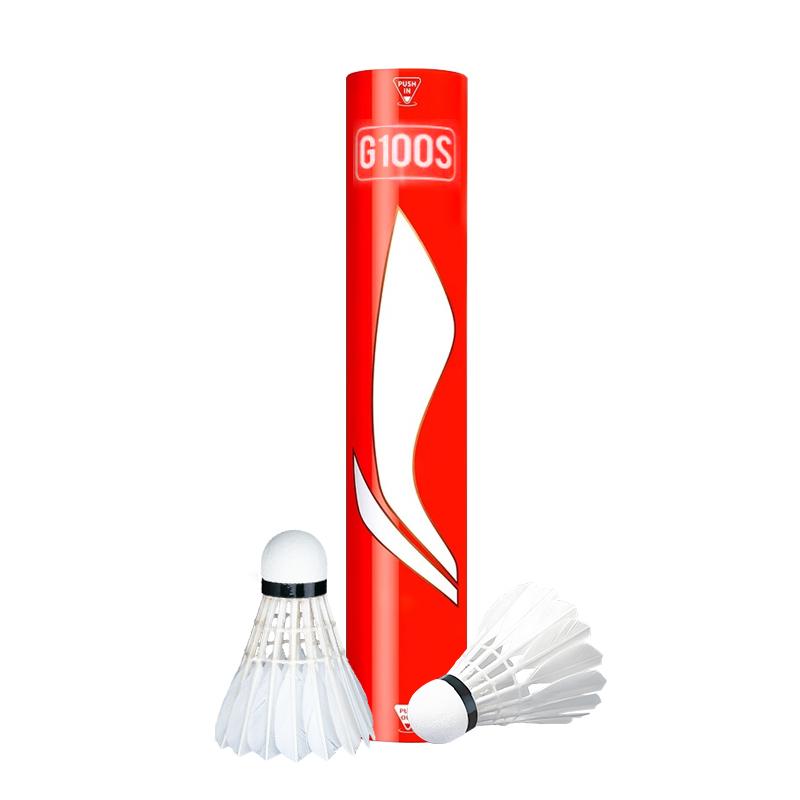 Li Ning G100S Goose Feather Shuttlecock 12 Pack Goose Feather Big Board Goose Feather Competition Training Shuttlecocks G100S-new