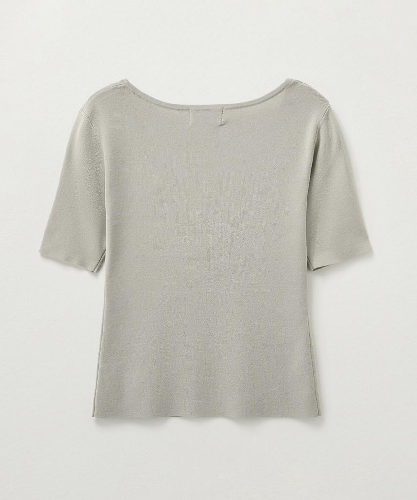 Seteo (W) Square Slim Fit Half Knit Grey