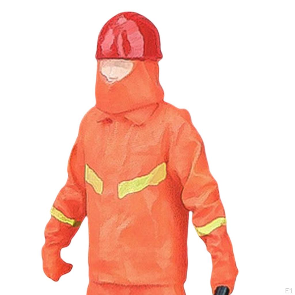 1/32 Scale Models Figurine Miniature People Model ,Fireman Figures for Layout