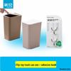 Chahua Kelin Pop-up Lid Trash Can with Adhesive Hooks