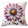 New Glitter Daisy Printed Pillowcase Light Luxury Floral Home Living Room Sofa Cushion Pillowcase