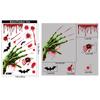 Halloween Decoration Blood Handprint Pumpkin Stickers Halloween Shopping Mall Window Scene Decoration Ghost Hand Spider Stickers