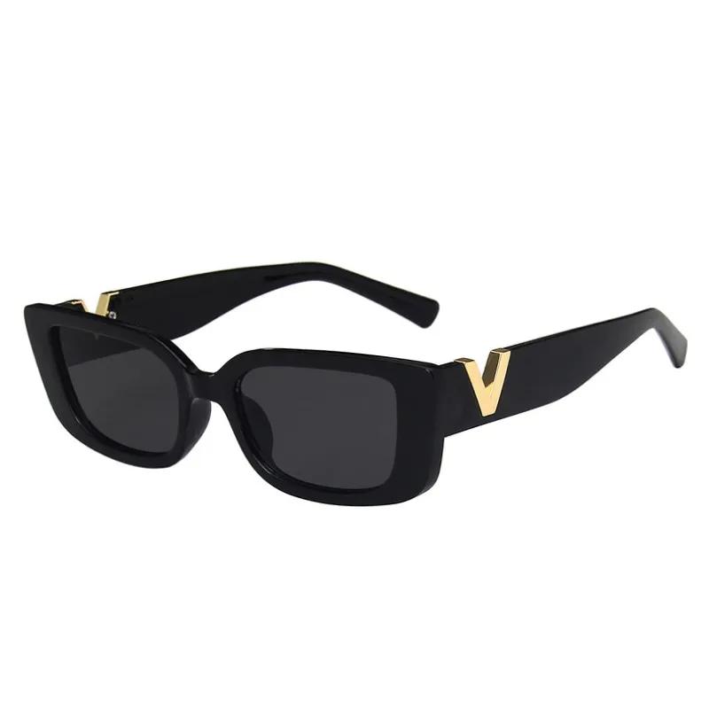 Retro Rectangle Sunglasses Women Brand Designer Vintage Small Frame Sun Glasses Ladies Classic Black Square