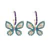 2025 new small fresh three-dimensional flower earrings light luxury high-end dopamine spring and summer super fairy versatile earrings