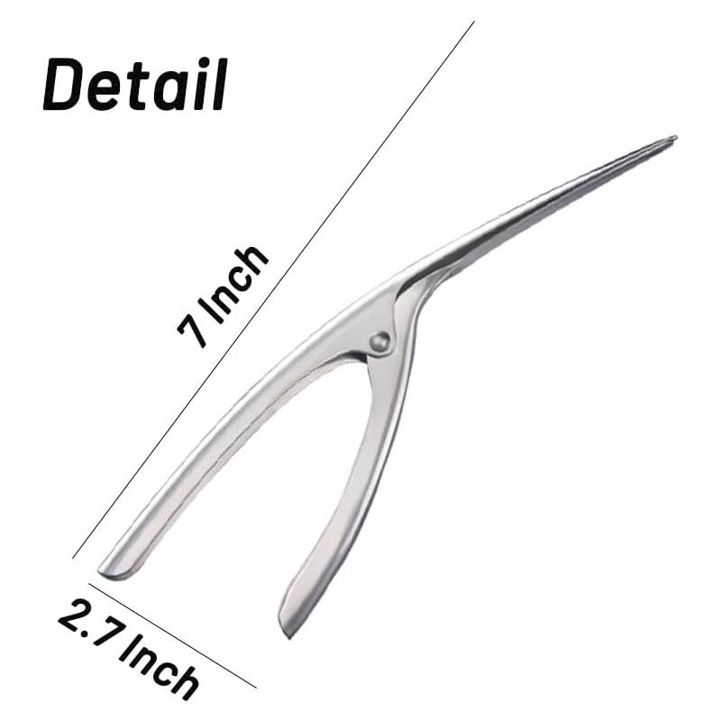 1/2Pcs Shrimp Peeler Stainless Steel Prawn Portable Shrimp Deveiner Tool Peelers Crayfish Cleaning Tool for Easy Prawn Deveining