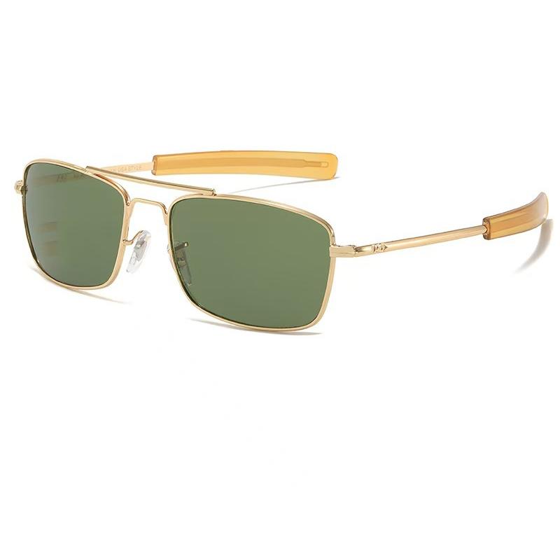 New American Army Military Optical Men Women Square Sunglasses Brand Design Luxury Fashion Vintage Rectangle Sun Glasses Eyewear