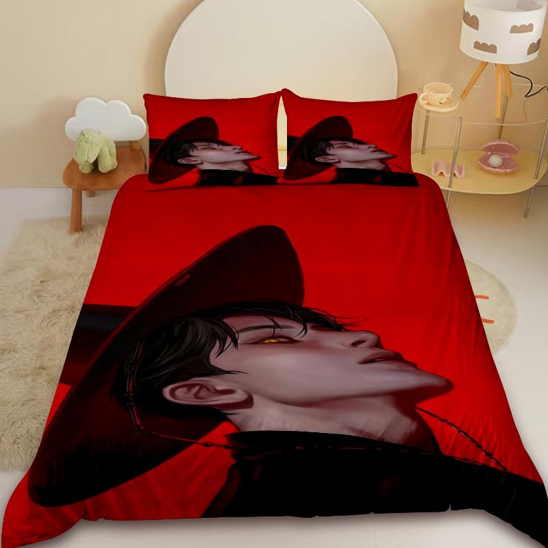 K-Pop Demon Hunters Bedding Sets Eu Single Comforter Quilt Bed Cover Duvet Cover Pillow Case 2-3 Pieces Sets Kids Adult Size