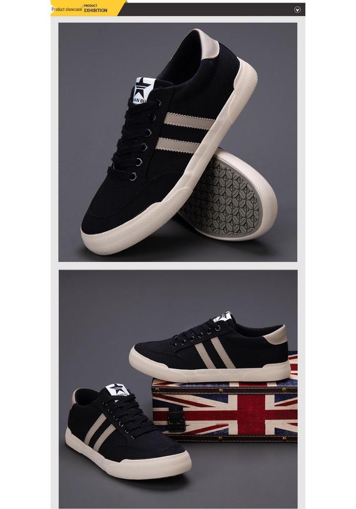 2026 Spring Men's Trendy Canvas Shoes - Versatile Korean Style, Breathable, Comfortable Casual Skate Footwear