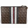 Pristine BURBERRY Clutch Bag TB Monogram Stripe Multicolor Cotton Mens Used