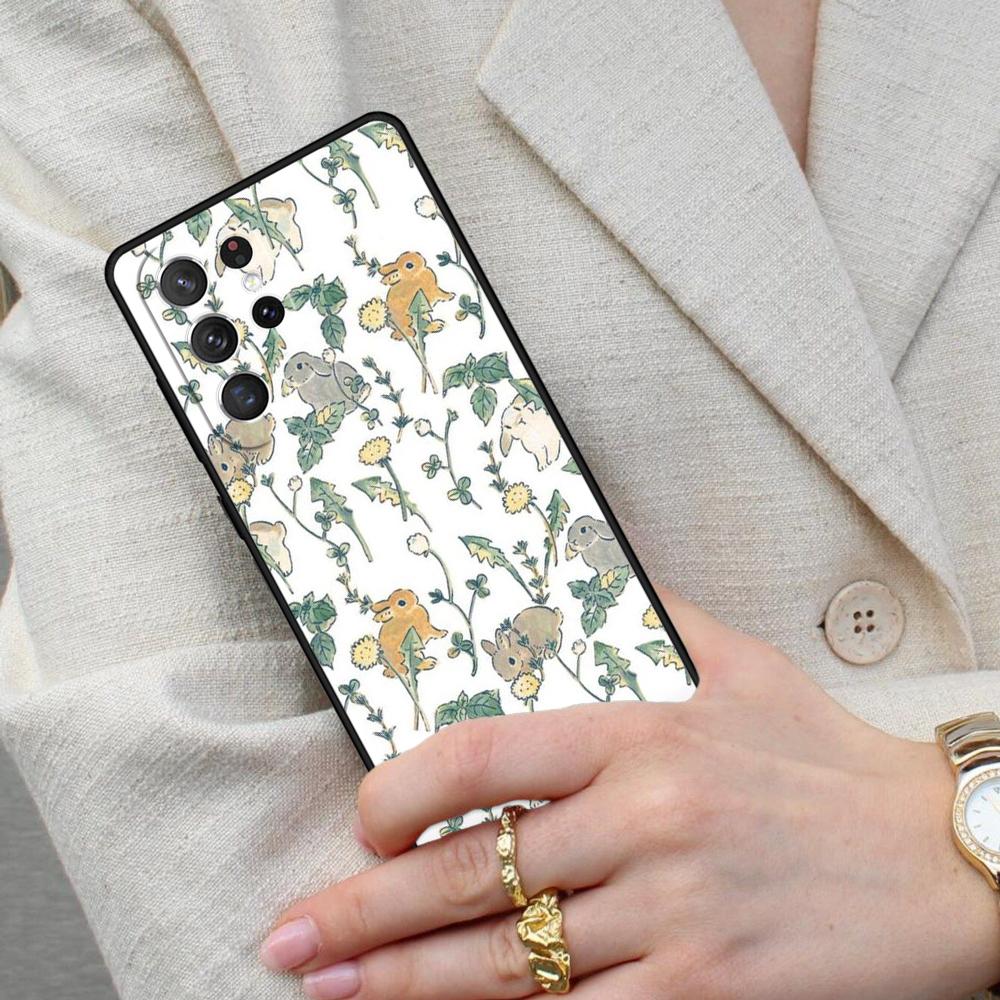 Süße Kaninchen Handyhülle für Samsung Galaxy S26 Ultra S25 S24 S23 S22 S21 S20 Note10 Hülle