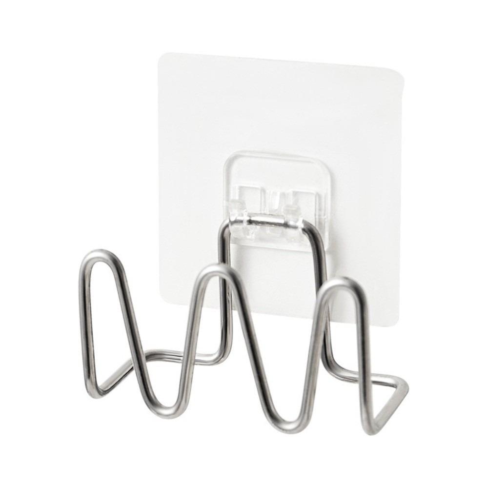Self Adhesive Sponge Holder Wall Mounted Scrubber Holder New Sponge Drain Rack Basin Organization