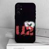 Custodia per Telefono Band UU-U2 Per Samsung S25,S24,S21,S22,S23,S30,Ultra,S20,Plus,Fe,Copertura Nera in Morbido Silicone
