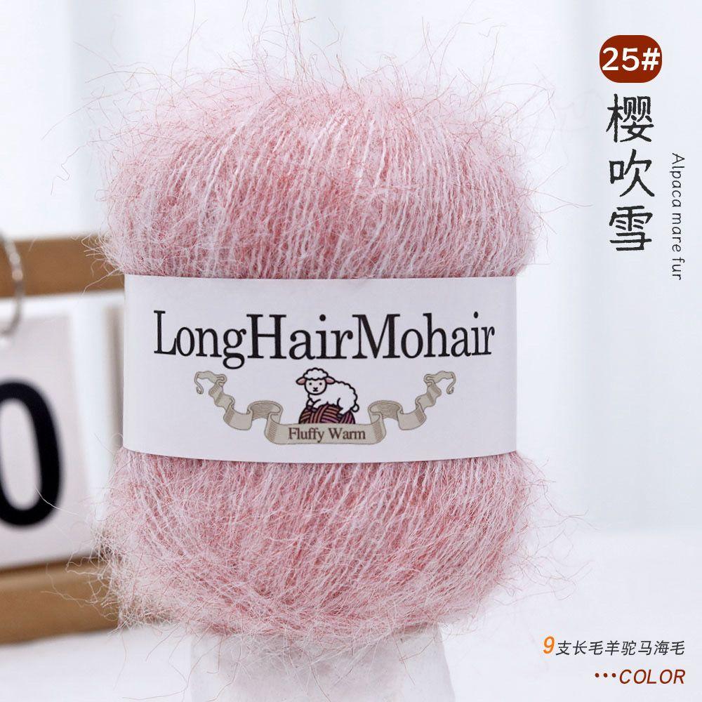 4 pièces/100g/set Fil Mohair Alpaga Pulls Tricotés Main Chapeaux Écharpes Châles Gants Chaussettes DIY Fil Doux Confortable Respectueux de la Peau