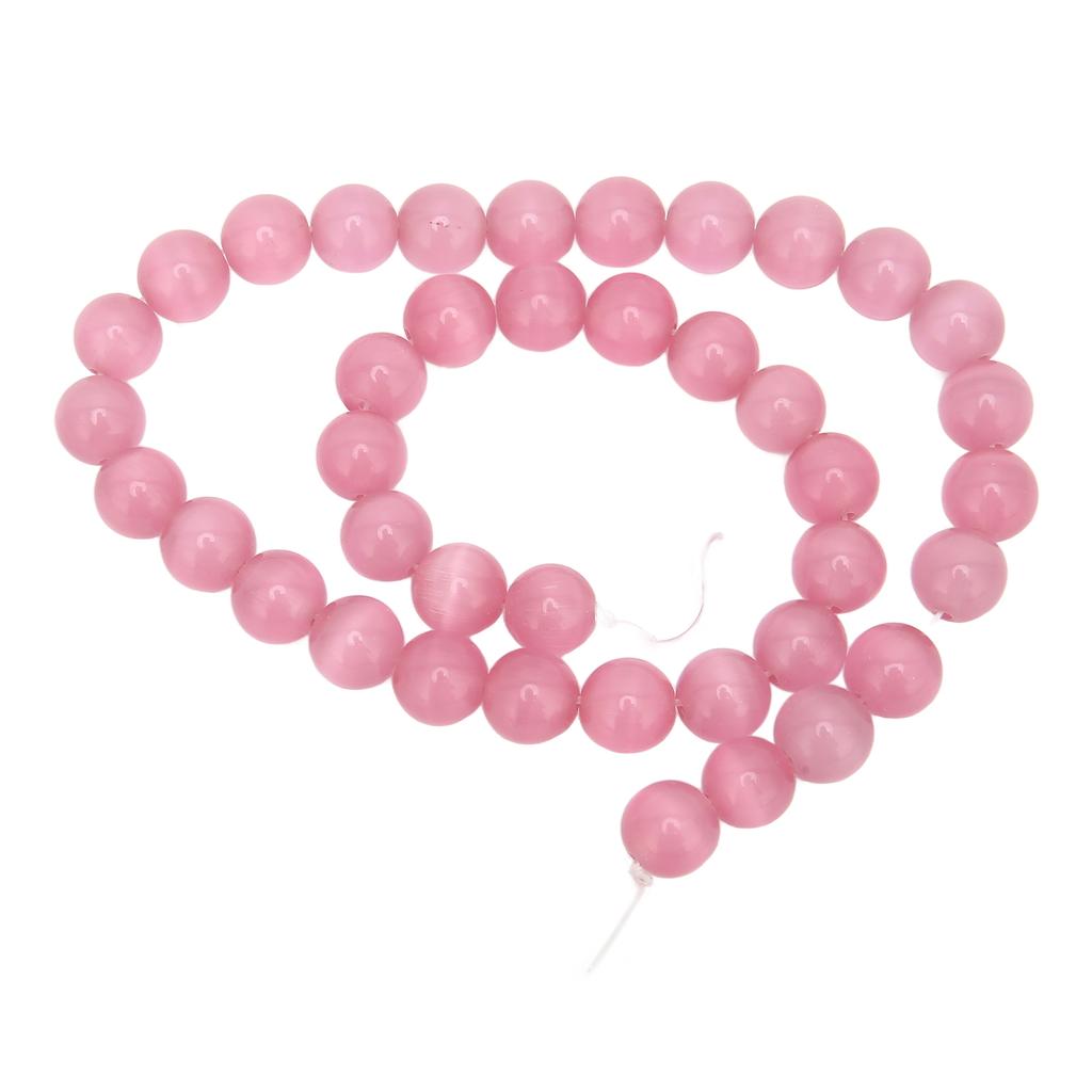 DIY Beads Glossy Smoother Excellent Polishing Cat s Eye Beads for DIY Crafts Bracelets Necklaces Earrings RingsPink