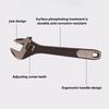 Professional Heavy Duty Adjustable Wrench with Large Jaw Manual Repair Tool Electrophoresis Coating