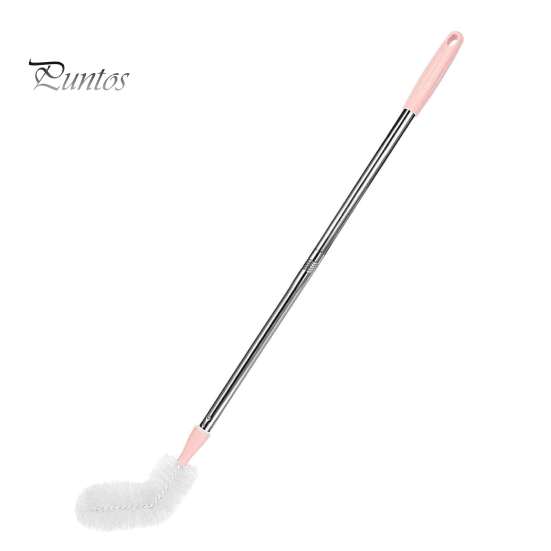 Effortless Cleaning Tool for Mineral Water Barrels Extra Long Stainless Steel Bucket Brush, Flexible High Density Bristle Curved Head Scrubber Narrow