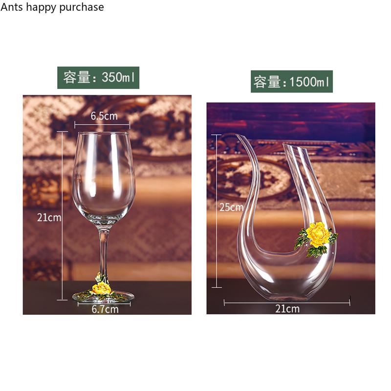 Goblet Red Wine Glass Set Crystal Glass Goblet Wine Decanter Flagon Wine Dispenser Barware Bar Sets Wine Set Exquisite Gifts