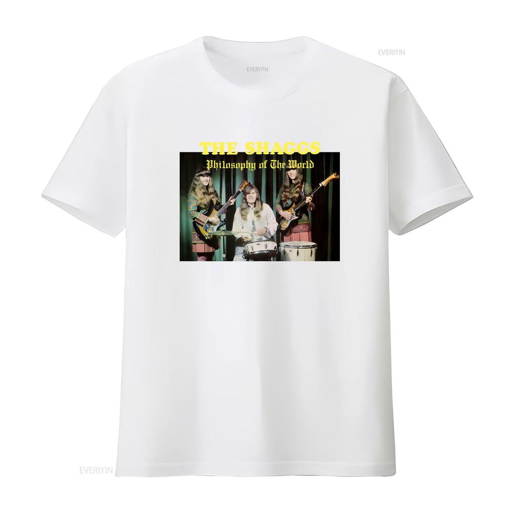 The Shaggs Philosophy of World 1969 Album Cover Band T Shirt Retro Music Fans Vintage Washed Top For Everyday Wear Homme Soft