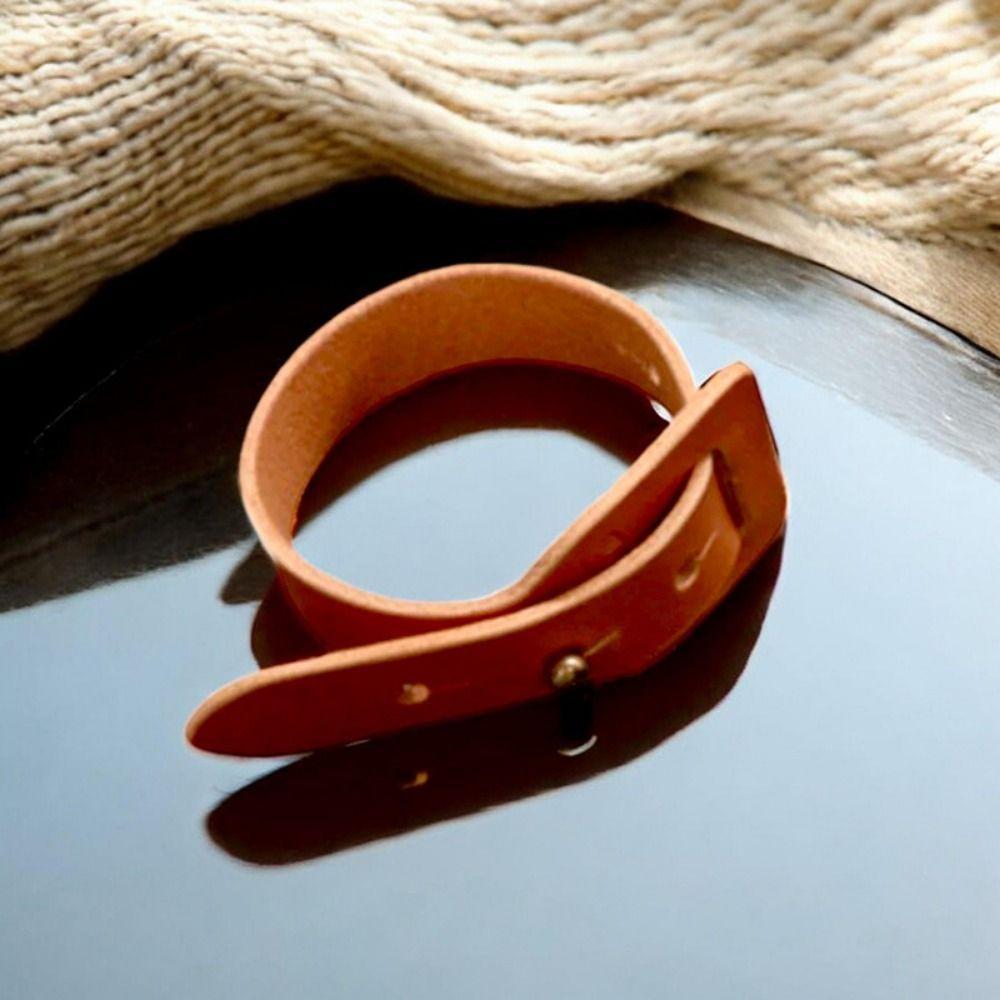 PU Leather Curtain Tie Strap Solid Color Curtains Fixing Tool Curtains Clamp Buckle  Bedroom
