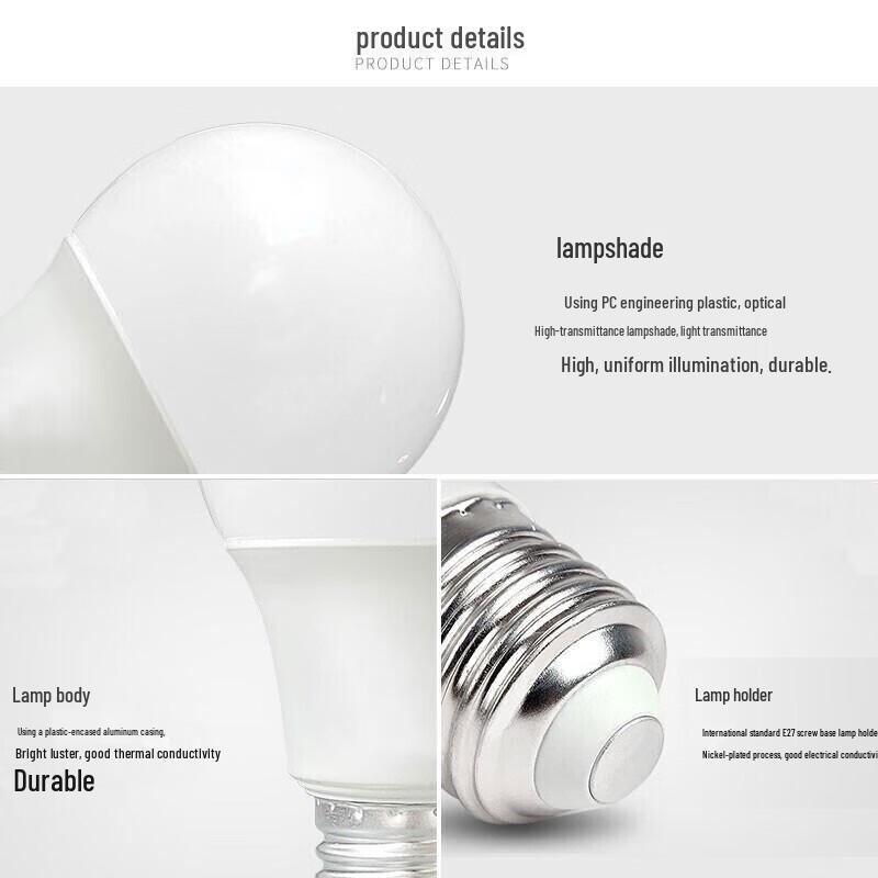 FSL E27 LED Energy Efficient Cool White Light Bulb