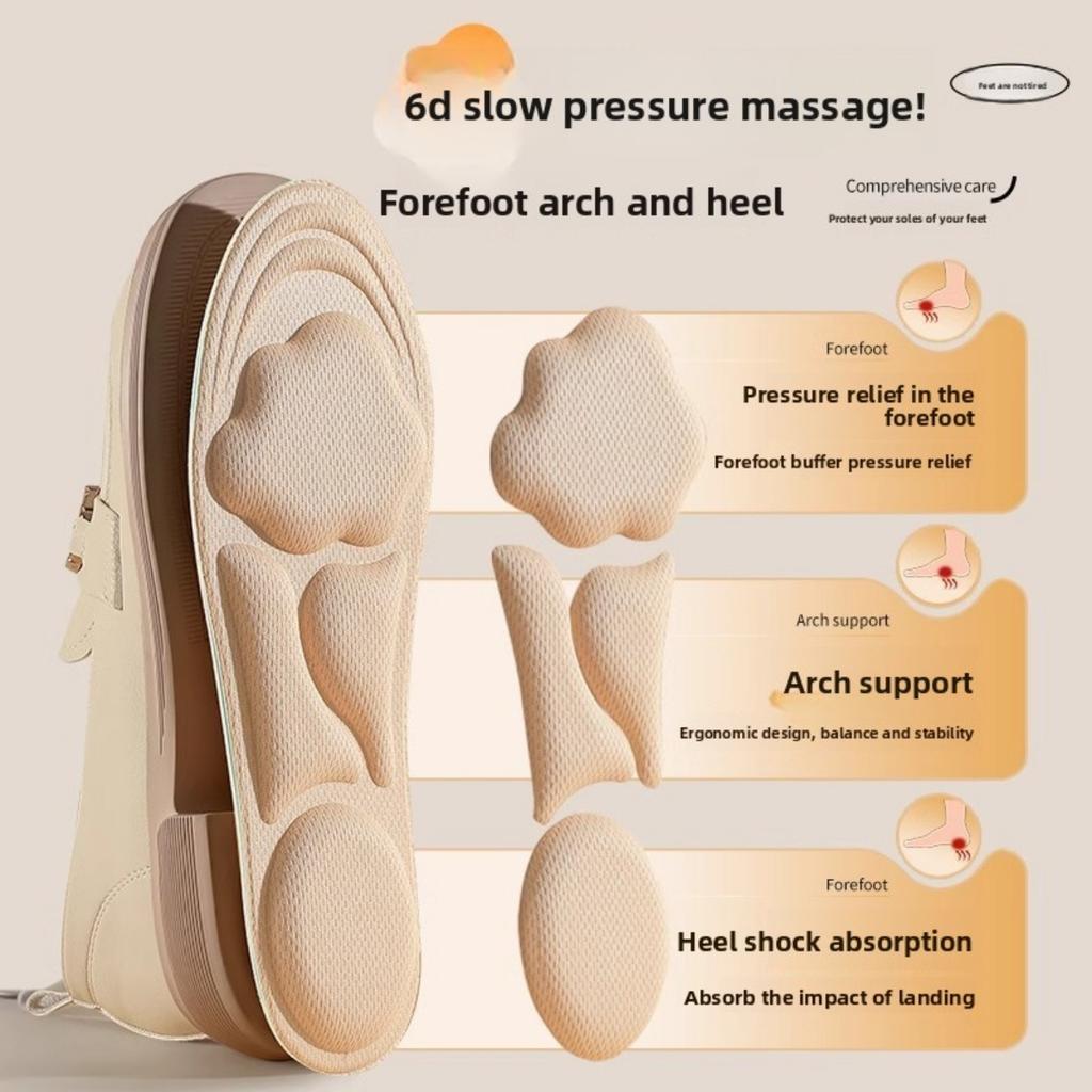Soft and Cushioned 10mm Breathable Insoles for Men and Women - Ideal for High Heels  Sports Shoes  and Casual Wear