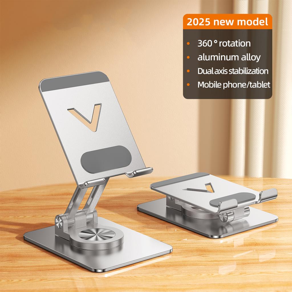 L11 Portable Foldable Desktop Phone Stand Aluminum Alloy Rotating Tablet Holder