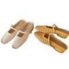 Sheepskin hand-woven hollow bag head Mary Jane slippers women's summer wear with skirt thick heel sandals beach sandals