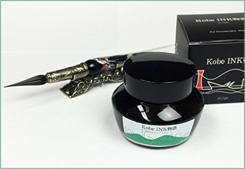 NAGASAWA Fountain Pen Ink Kobe INK Story 47 Aoya Cascade Green Vol.